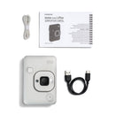 FUJIFILM INSTAX MINI LiPlay Hybrid Instant Camera and Smartphone Printer - Misty White