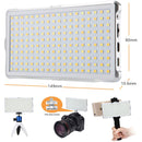 LituFoto F18 Portable Bi-Color LED Video Light with Power Bank Function (Silver)