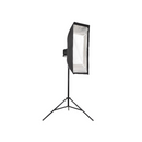 InstaBox 12"x36" Folding Strip Softbox with Grid – Fast Setup Studio Light