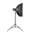 InstaBox 12"x36" Folding Strip Softbox with Grid – Fast Setup Studio Light