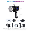 ZSYB Compact Bi-Color Video light kit with 2 Batteries and Charger