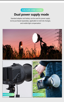 ZSYB Compact Bi-Color Video light kit with 2 Batteries and Charger