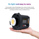 ZSYB Compact Bi-Color Video light kit with 2 Batteries and Charger
