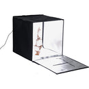 Vista Photo Studio Box Large 24"*24" for Product Shooting With 2 Strips of Bi-Color Dimable Leds, Foldable with 5 Backdrops