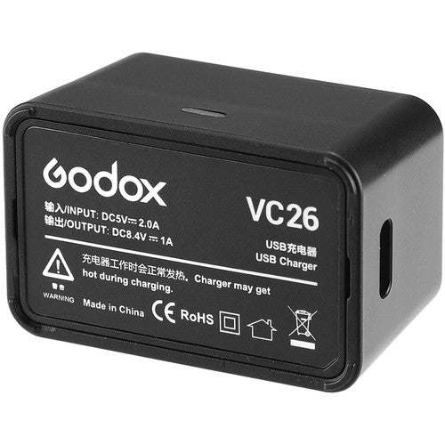 Godox VC26 USB Charger for V1, AD100Pro, V860iii – Best Camera