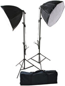 Octagon Softbox Photography lighting kit of 2 - with Led Bulbs