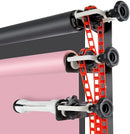 Wall Mounting Kit for Holding Three Seamless Backdrops with Hooks and Chains