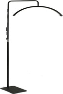 Eyelash LED Floor Light, 28in Half Moon Lamp ,Rotatable Floor Light - Black