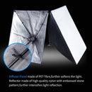 Vista 3 Point Softbox Lighting Kit Led Bulbs with Boom Arm and Case