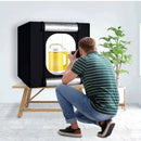 Vista Photo Studio Box Large 24"*24" for Product Shooting With 2 Strips of Bi-Color Dimable Leds, Foldable with 5 Backdrops