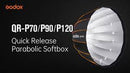 Godox QR-P70  Deep Parabolic Softbox EZ setup - Quick releas - Bowens mount