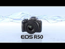Canon EOS R50 Mirrorless Camera with 18-45mm Lens