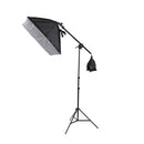 Soft Box Lighting kit with Overhead Boom arm and Led Bulb