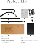 Eyelash LED Floor Light, 28in Half Moon Lamp ,Rotatable Floor Light - Black