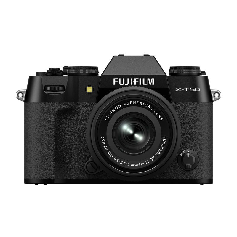 Fujifilm X-T50 Body, w/ XC15-45mmF3.5- 5.6 OIS PZ Lens Kit - Black