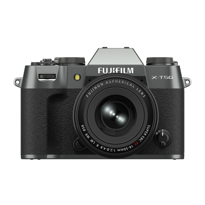 Fujifilm X-T50 Body, w/ XF16-50mmF2.8-4.8 R LM WR Lens Kit, Charcoal Silver