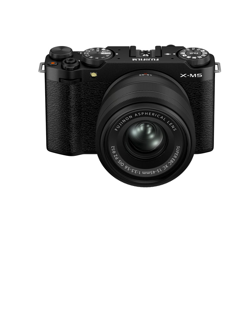 Fujifilm X-M5 Body, w/ XC15-45mmF3.5-5.6 OIS PZ Lens, Black