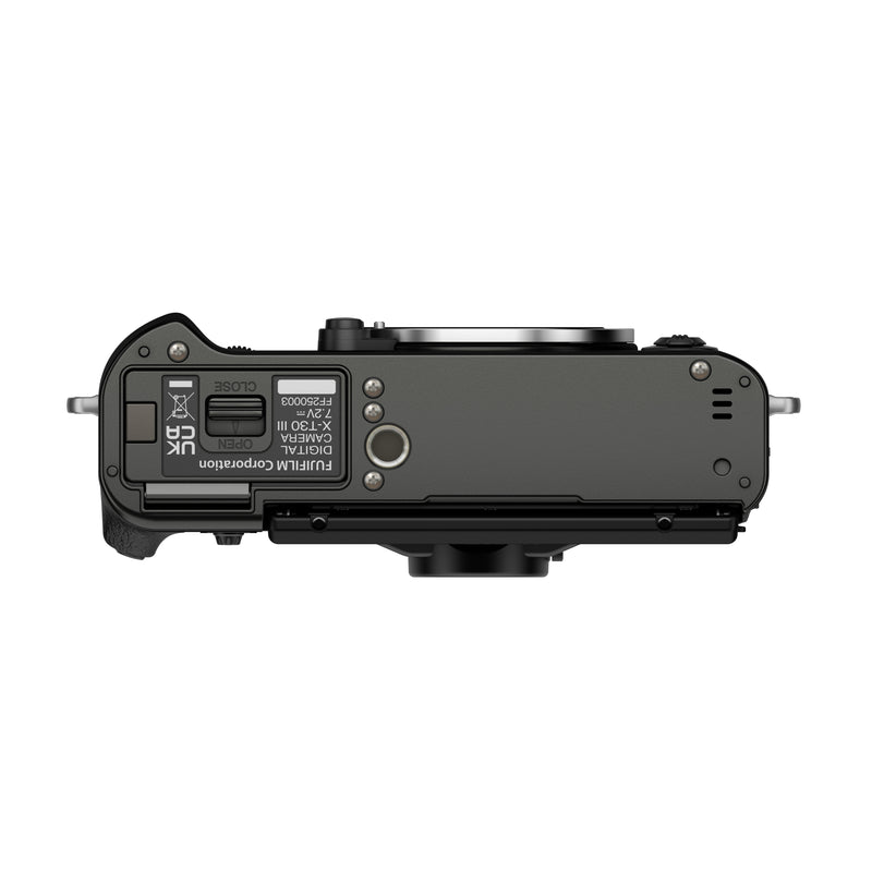 FUJIFILM X-T30 III Mirrorless Camera Body, Charcoal Silver
