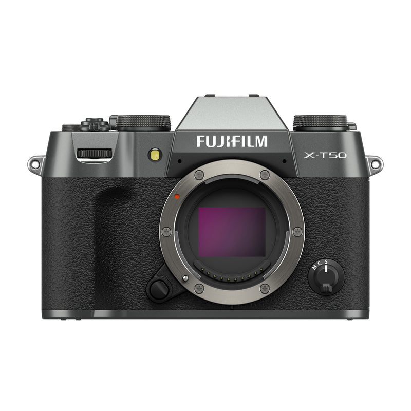 Fujifilm X-T50 Body, w/ XC15-45mmF3.5-5.6 OIS PZ Lens Kit, Charcoal Silver