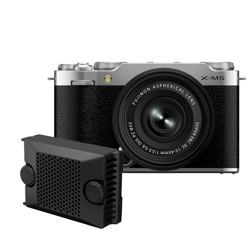 Fujifilm X-M5 M with XC 15-45mm F3.5-5.6 OIS PZ Lens with Fuji Cooling Fan FAN-001