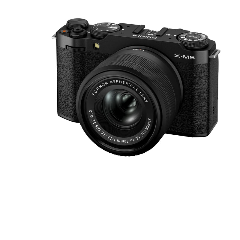 Fujifilm X-M5 Body, w/ XC15-45mmF3.5-5.6 OIS PZ Lens, Black