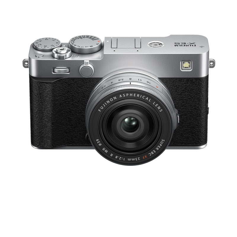 FUJIFILM X-E5 Mirrorless Camera Body, Silver with XF23mmF2.8 Lens Kit