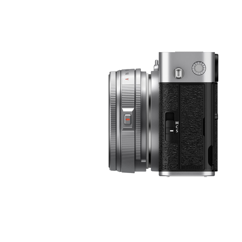 FUJIFILM X-E5 Mirrorless Camera Body, Silver with XF23mmF2.8 Lens Kit