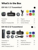 Godox C01 Kit 2 Ultralight Wireless Microphone System – 2-Person