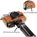 SmallRig Leather Half Case Kit for FUJIFILM X-T30 (Brown)