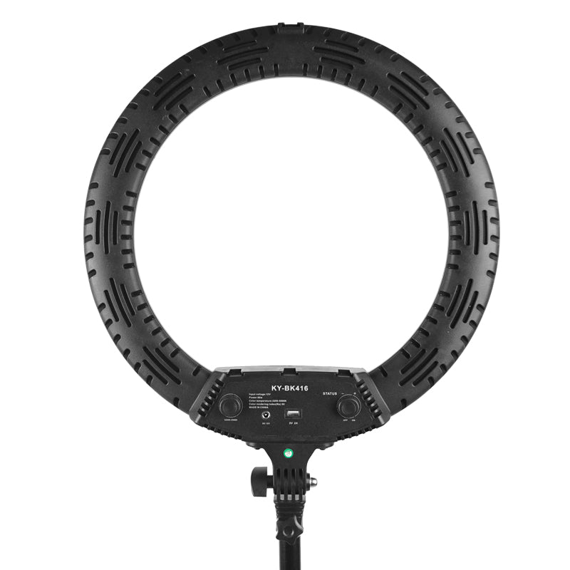 Vista 18" Diva Ring Light with 7ft Tripod Stand – Bi-Color LED, Phone Mounts & Carry Case