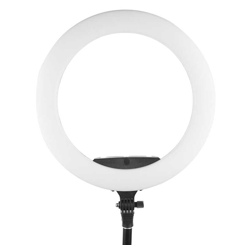 Vista 18" Diva Ring Light with 7ft Tripod Stand – Bi-Color LED, Phone Mounts & Carry Case