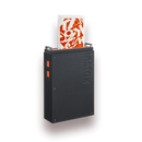 FUJIFILM instax mini Link+ Smartphone Printer in black with orange accent