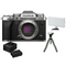 X-T5 Body Silver, Extra NP-W235 Battery, BC-W235 Twin Charger  Litufoto F12 Led and a GorillaPod Bundle