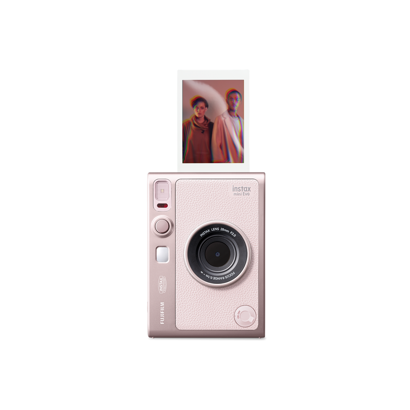 FUJIFILM INSTAX MINI Evo Hybrid Instant Camera - Gentle Rose