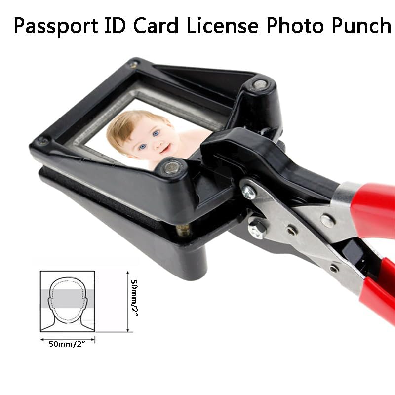 Handheld 2" x 2" US Passport / Visa Photo Size Cutter - Right Corners