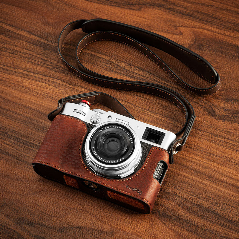 SmallRig Leather Half Case for FUJIFILM X100VI (Brown)