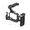 SmallRig Rhinoceros Advanced Cage Kit 3710 with carbon fiber handles for Sony Alpha cameras.