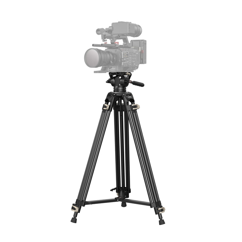 SmallRig AD-01 Professional Heavy-Duty Aluminum DV Tripod with Fluid Video Head
