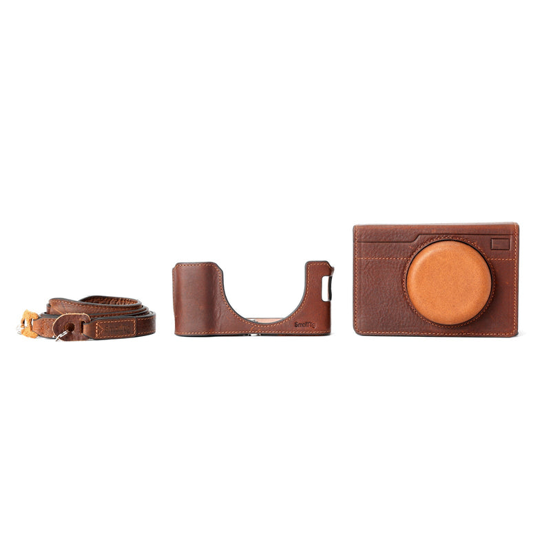 SmallRig Premium Leather Case Kit for FUJIFILM X100VI – Brown