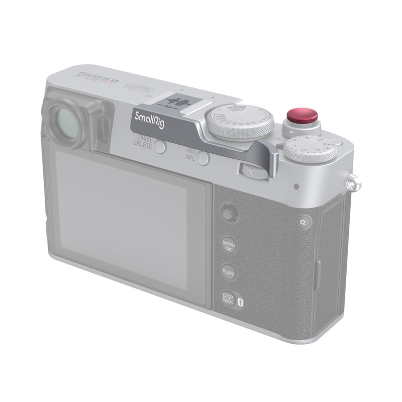 SmallRig Ergonomic Thumb Grip for FUJIFILM X100VI & X100V - Silver