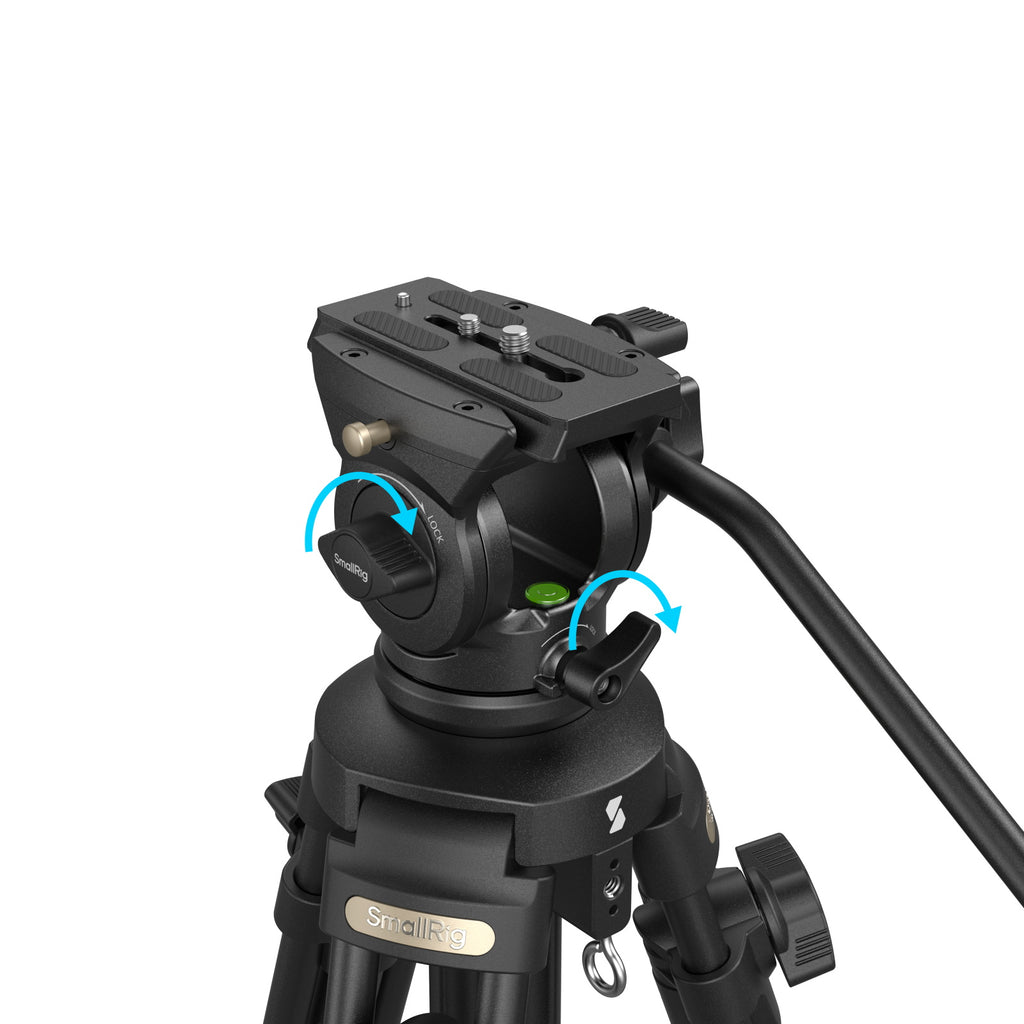 Small Rig Tripod SmallRig AD-50Lite Professional Lightweight Video Tripod with Fluid He ...