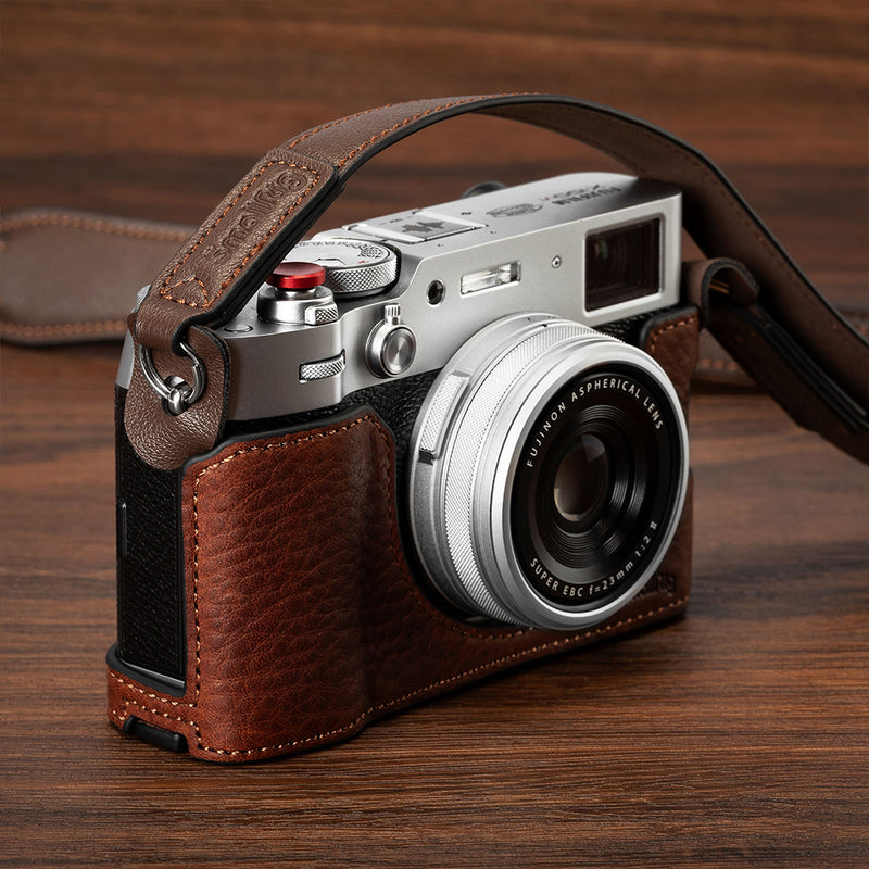 SmallRig Leather Half Case for FUJIFILM X100VI (Brown)