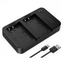 Mamen Dual USB Camera Battery Charger with LED Status Indicator