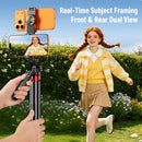 VIP T185J Dual Phone Teleprompter Tripod with Bluetooth - 185cm