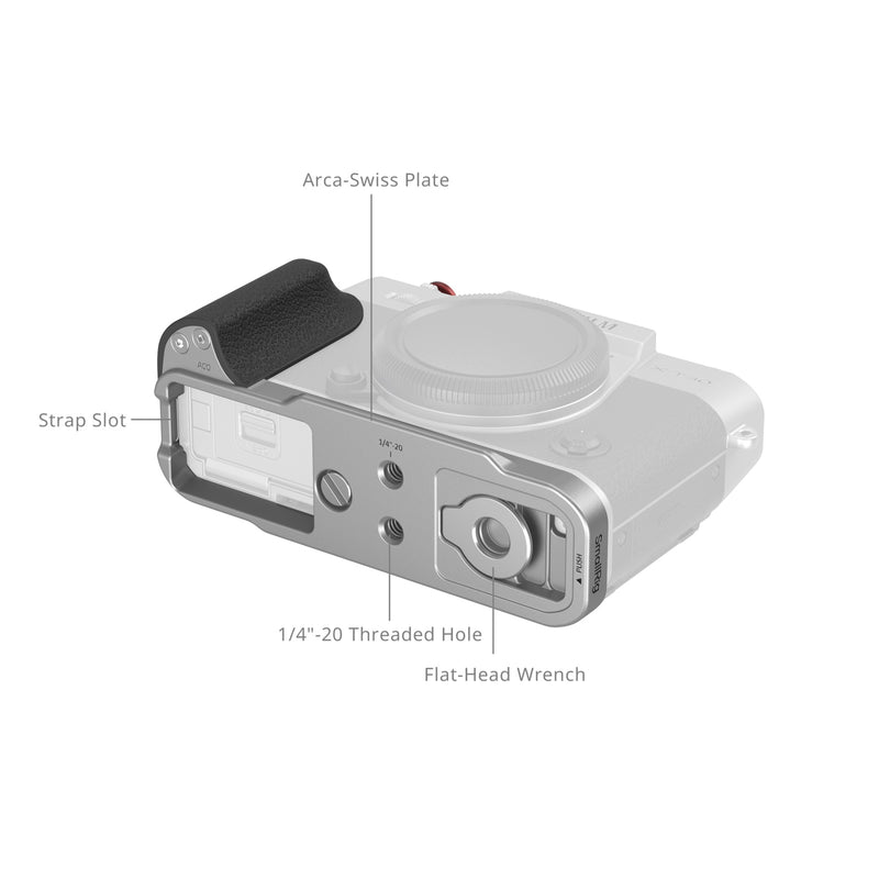 Smallrig Cage, L-Shaped Handle for FUJIFILM X-T30 III / X-T30 II / X-T30 - Silver