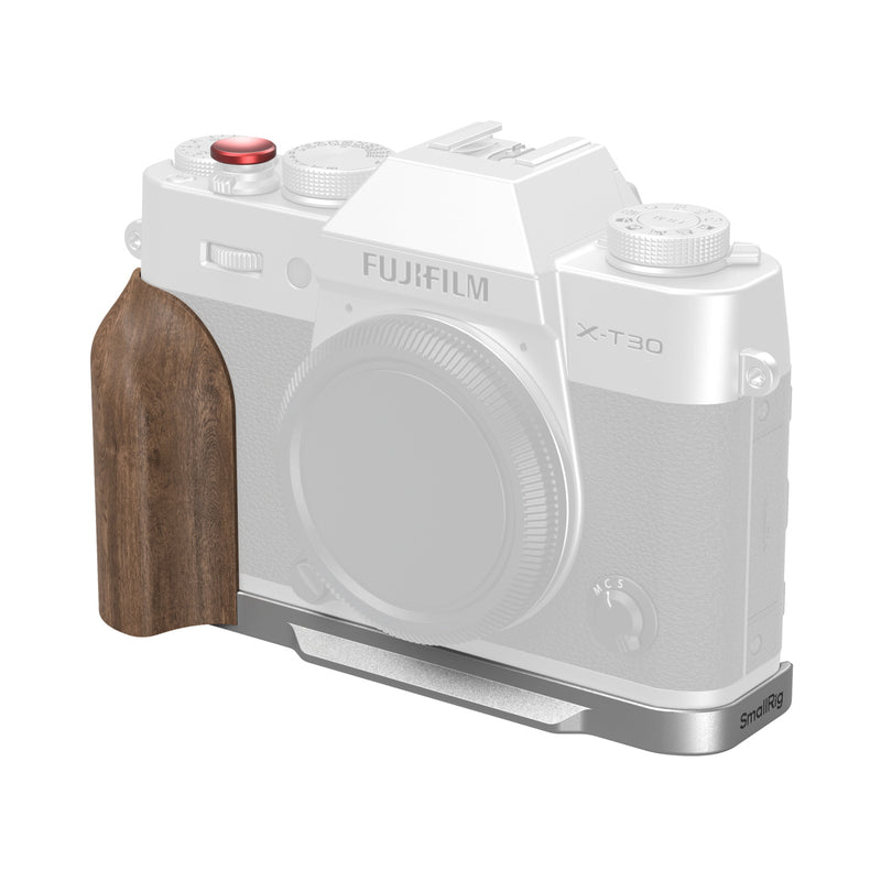 SmallRig L-Shaped Wooden Grip for FUJIFILM X-T30 III / X-T30 II / X-T30 (Silver)