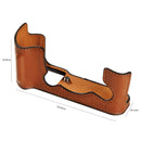 SmallRig Leather Half Case Kit for FUJIFILM X-T30 (Brown)