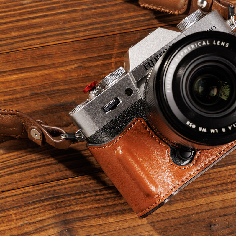 SmallRig Leather Half Case Kit for FUJIFILM X-T30 (Brown)
