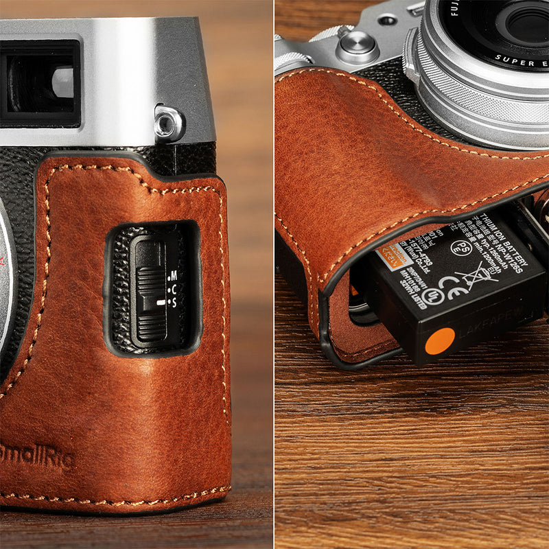 SmallRig Leather Half Case for FUJIFILM X100VI (Brown)