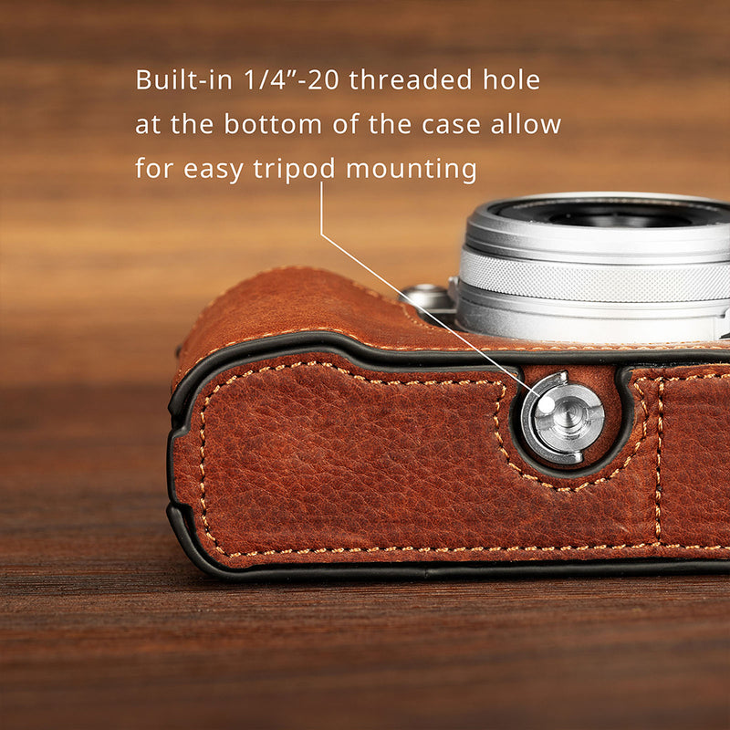 SmallRig Leather Half Case for FUJIFILM X100VI (Brown)